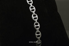 Linkster Sterling Silver Bangle | Sona Sansaar