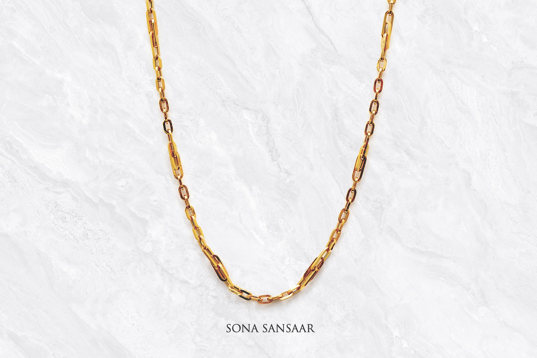 Catena Italian Gold Clip Chain | Sona Sansaar