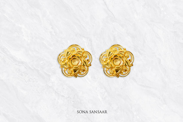 Blossom Crest Studs | Sona Sansaar