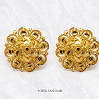 Thumbnail for Empress Floral Studs | Sona Sansaar