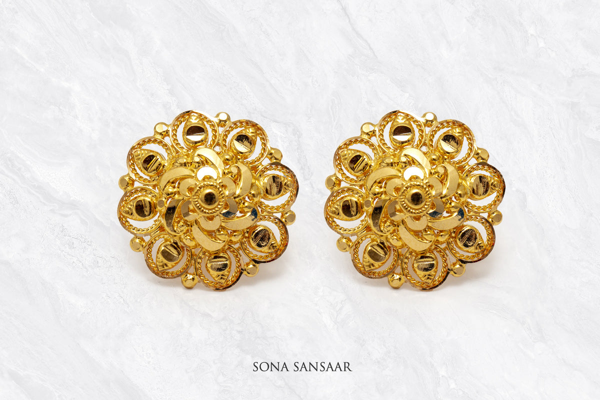 Empress Floral Studs | Sona Sansaar