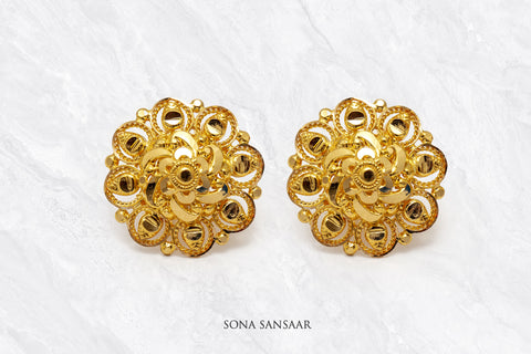 Empress Floral Studs | Sona Sansaar