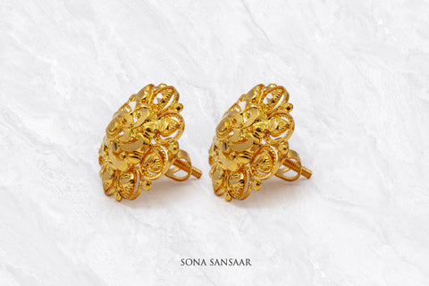 Empress Floral Studs | Sona Sansaar