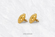 Sunlit Lotus Studs | Sona Sansaar