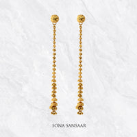 Thumbnail for Thread Chandelier Gold Earrings | Sona Sansaar