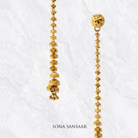 Thumbnail for Thread Chandelier Gold Earrings | Sona Sansaar
