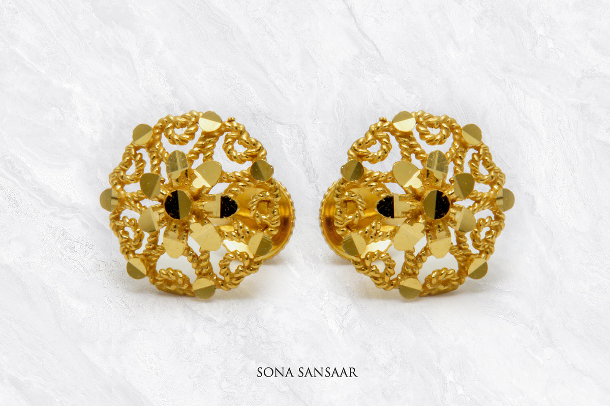 Sunburst Stud Earrings | Sona Sansaar