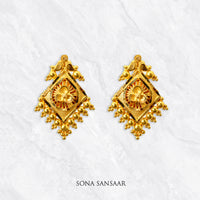 Thumbnail for Solis Crest Studs | Sona Sansaar