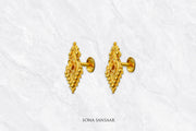 Solis Crest Studs | Sona Sansaar