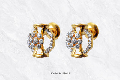 Shimmer Crest Earrings | Sona Sansaar