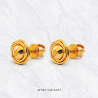 Thumbnail for Twist Gold Culcutti Studs | Sona Sansaar