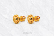 Twist Gold Culcutti Studs | Sona Sansaar