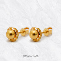 Thumbnail for Chakrika Gold Culcutti Studs | Sona Sansaar