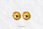 Chakrika Gold Culcutti Studs | Sona Sansaar
