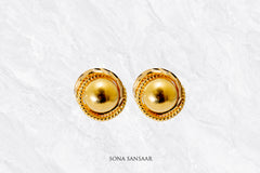 Chakrika Gold Culcutti Studs | Sona Sansaar
