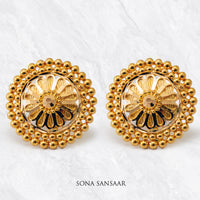Thumbnail for Arunika Gold Culcutti Studs | Sona Sansaar