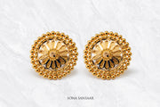 Arunika Gold Culcutti Studs | Sona Sansaar