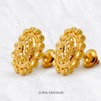 Thumbnail for Kalika Gold Culcutti Studs | Sona Sansaar