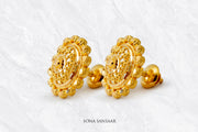 Kalika Gold Culcutti Studs | Sona Sansaar