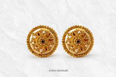 Nayra Gold Culcutti Studs | Sona Sansaar