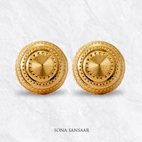 Thumbnail for Dotline Gold Culcutti Studs | Sona Sansaar