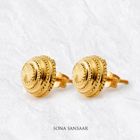 Thumbnail for Dotline Gold Culcutti Studs | Sona Sansaar