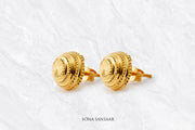 Dotline Gold Culcutti Studs | Sona Sansaar