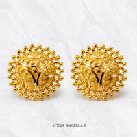 Thumbnail for Vilasita Gold Culcutti Studs | Sona Sansaar
