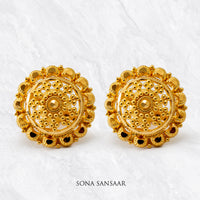 Thumbnail for Kumudini Gold Culcutti Studs | Sona Sansaar