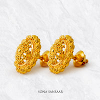 Thumbnail for Kumudini Gold Culcutti Studs | Sona Sansaar