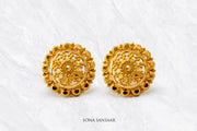 Kumudini Gold Culcutti Studs | Sona Sansaar