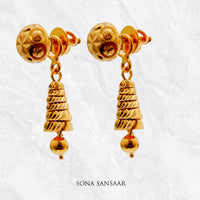 Thumbnail for Jharna Gold Studs with Detachable Hangings | Sona Sansaar