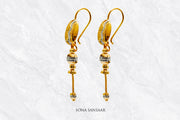 Saanvi Gold Hoops with Hangings | Sona Sansaar