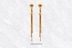 Kanika Gold Studs with Detachable Hangings | Sona Sansaar