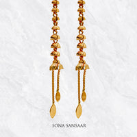 Thumbnail for Tarang Gold Hoops with Hangings | Sona Sansaar