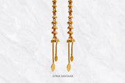 Tarang Gold Hoops with Hangings | Sona Sansaar
