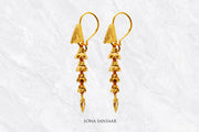 Pratika Gold Hoops with Hangings | Sona Sansaar