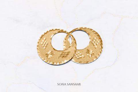 Starred Punjabi Bali Earrings | Sona Sansaar