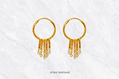 Meadow Drip Bali Hoops | Sona Sansaar