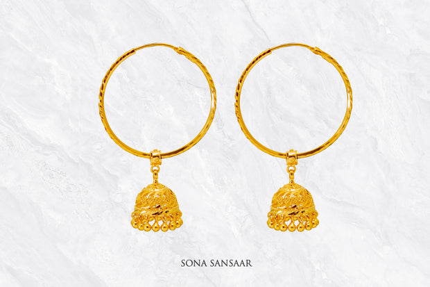 Harmony Bell Jhumka Hoops | Sona Sansaar