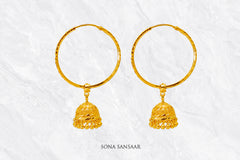 Harmony Bell Jhumka Hoops | Sona Sansaar