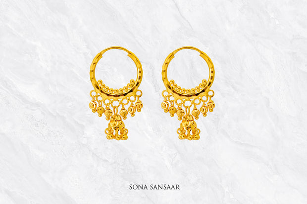 Saanjh Jhumka Hoops | Sona Sansaar