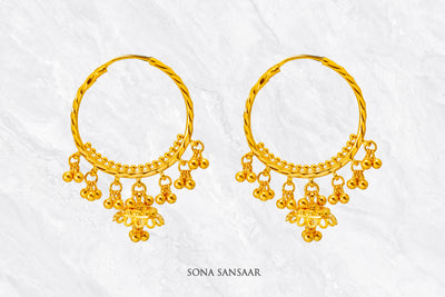 Chime Jhumka Hoops | Sona Sansaar