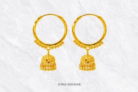 Surya Jhumka Hoops | Sona Sansaar