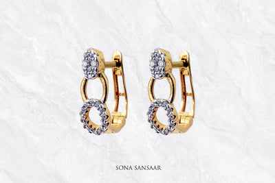 Celestial Link Hoops | Sona Sansaar