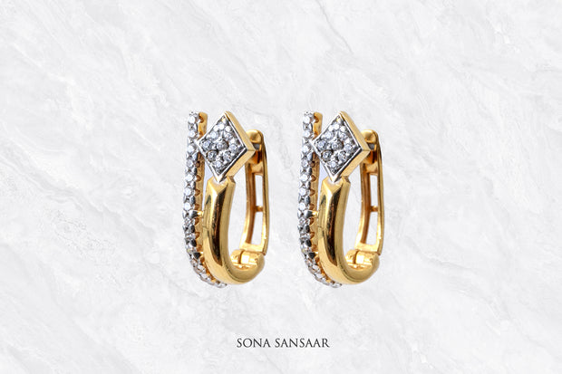 Starlit Edge Hoops | Sona Sansaar