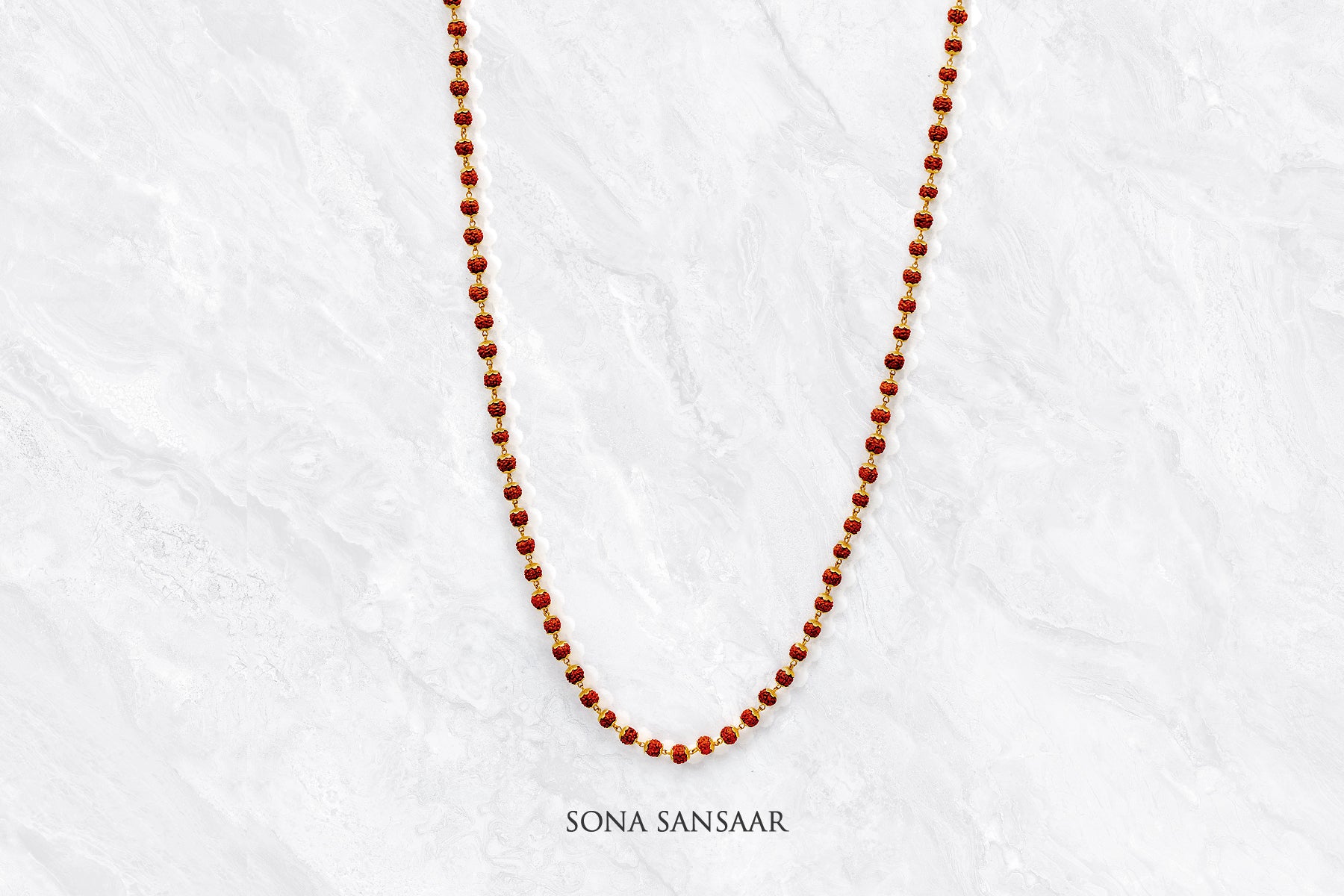 Ananta Rudraksha Ballmala Necklace | Sona Sansaar