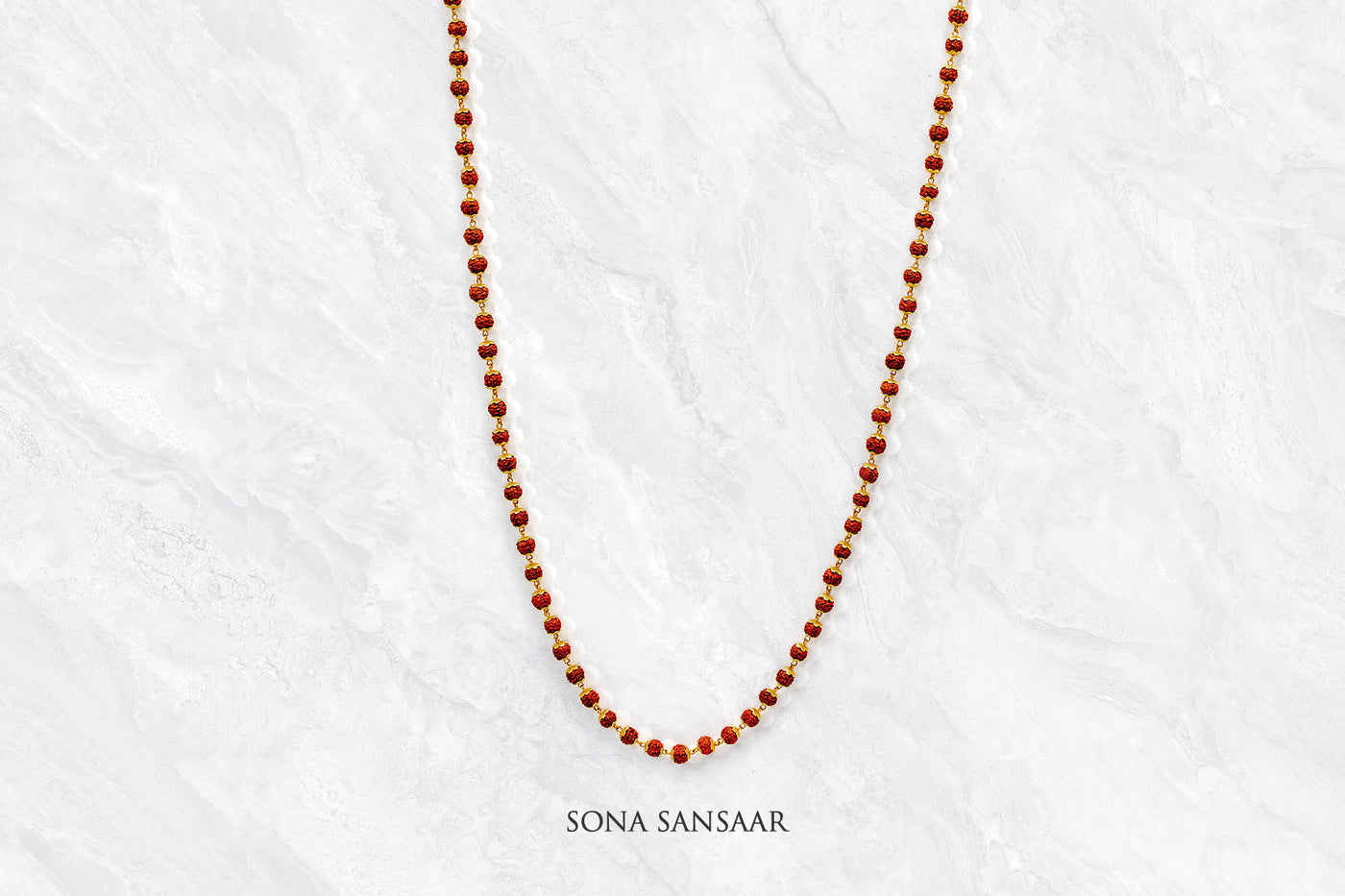 Ananta Rudraksha Ballmala Necklace | Sona Sansaar