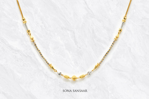 Dusk and Dawn Ballmala Necklace | Sona Sansaar