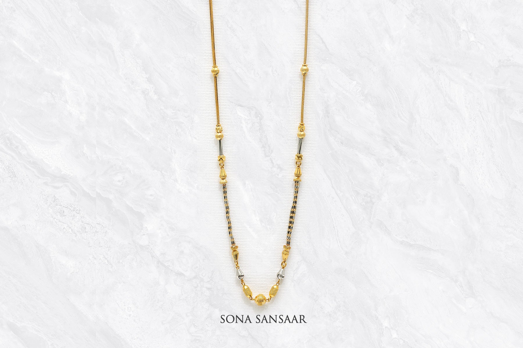 Dusk and Dawn Ballmala Necklace | Sona Sansaar